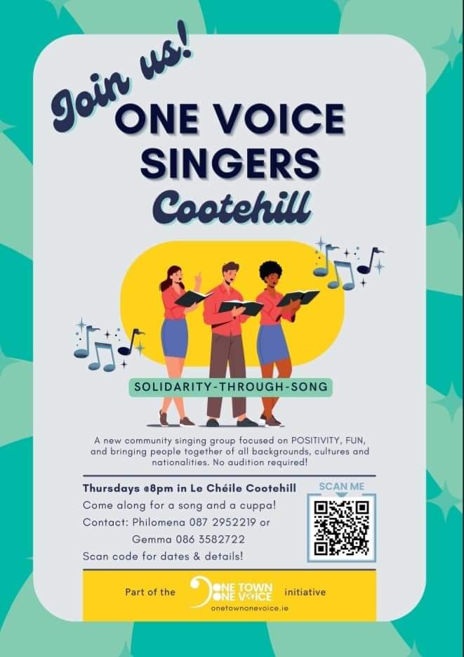 Singing group, Cootehill, Le Cheile, one voice singers