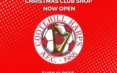 The Cootehill Harps Club Shop open